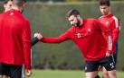 Suave sesión de Osasuna con el regreso de los internacionales