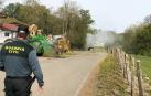 Extinguido un incendio en los aledaños de una vivienda en Urdax