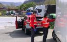 Denunciado por conducción temeraria tras adelantar a cuatro camiones en línea continua en la N-121-A