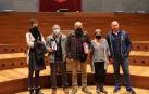Familiares de José Miguel Etxeberria "Naparra", en el Parlamento Foral.