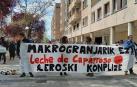 Una concentración en Pamplona exige la paralización de las macrogranjas