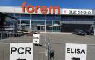 Espacio de Forem en Mutilva, donde el Gobierno de Navarra realiza pruebas de PCR y Elisa