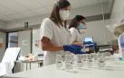 Enfermeras preparan dosis para administrar vacunas contra la covid-19 en La Rioja.
