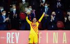 El FC Barcelona goleó (0-4) al Athletic Club este sábado en la final de la Copa del Rey celebrada en el Estadio de La Cartuja, una lucha sin rival para los azulgrana que salen campeones dos años después gracias al gran despliegue que lideraron Messi y De Jong.
