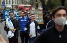 Más de 1.000 aficionados del Chelsea se reunieron en los aledaños del campo para pedir la retirada del equipo inglés de la Superliga