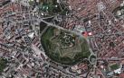 Vista de Pamplona en Google Maps.