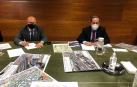 El consejero Bernardo Ciriza y Casimiro Iglesias, director general de Planificación y Evaluación de la Red Ferroviaria del Ministerio de Transportes, Movilidad y Agenda Urbana.