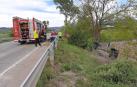 Graves una madre y sus dos hijas menores tras un accidente en Obanos