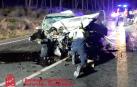 Dos conductoras mueren en un choque frontal en Viana