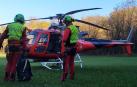 Rescatado por los Bomberos un ciclista accidentado en Bera