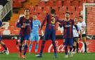 Messi celebra su gol ante el Valencia