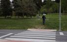 Peatones a 'ninguna parte' en Mendillorri