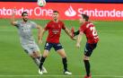 Iñigo Pérez, Oier Sanjurjo y Raúl García, en el Osasuna-Athletic del pasado 24 de octubre en El Sadar.
