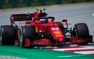 El piloto Carlos Sainz de Ferrari durante la primera tanda de entrenamientos libres del Gran Premio de España de Fórmula Uno que se disputa en el Circuito de Barcelona-Cataluña, en Montmeló