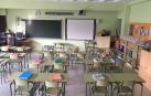 Aulas semivacías en el último día con los colegios abiertos en Navarra