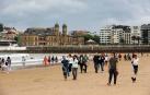 El primer día sin cierre perimetras tras el fin del estado de alarma, San Sebastián y Zarautz se confirmaron como dos de los destinos predilectos para los navarros