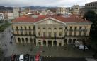 Palacio de Navarra, sede del Gobierno Foral, desde la altura del Paseo de Sarasate