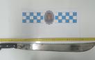 Requisan un machete a un vecino de Tudela que lo llevaba oculto en la pernera del pantalón