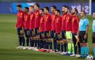Foto del once inicial de la selección española de fútbol en el partido de la Liga de Naciones ante Suiza.