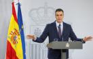 El presidente del Gobierno, Pedro Sánchez, interviene en una rueda de prensa tras la reunión del Consejo de Ministros en Moncloa.