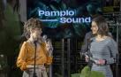 Anne Lukin, a la izquierda, en la presentación de Pamplosound.
