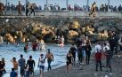Ceuta bate el récord en la entrada de inmigrantes en España en un día