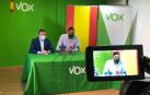 El diputado regional de VOX, Pascual Salvador; y el presidente de VOX Murcia José Ángel Antelo.