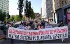 Manifestación en Pamplona en defensa del sistema público de pensiones