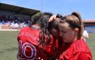 Galería de imágenes del partido que el equipo navarro ha disputado en Santa Cruz de Bezana con el objetivo de conseguir el ascenso a la Primera Iberdrola.