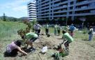 Plantación de protesta en la Ripa de Erripagaña