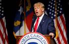 Trump, durante la convención del Partido Republicano en Carolina del Norte.
