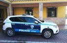 Un coche policial en Argamasilla de Alba.