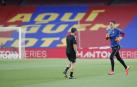 Sergio Herrera, en el Camp Nou.