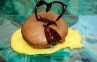 Imagen del coulant de chocolate con natillas de naranja