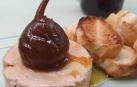 Tostada de foie micuit con higos confitados