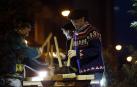 Paso de la tradicional comitiva del carbonero por las calles de la capital navarra dando inicio a las Navidades 2019