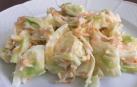 Ensalada de tallo de brócoli con mahonesa y mar