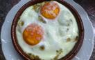 Huevos al horno con setas
