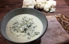 Foto de crema de coliflor con roquefort