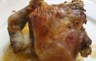 Imagen del cabrito con salsa de azafrán
