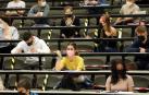 Casi 3.900 alumnos convocados en los campus universitarios de Pamplona y Tudela.