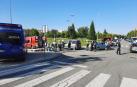 Evacuadas una niña de 9 años y una conductora tras una colisión en Buztintxuri