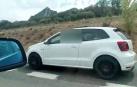 Carrera ilegal de coches en Navarra
