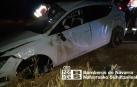 Estado en el que quedó el vehículo accidentado en Murieta