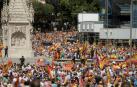 Unas 25.000 personas se reúnen en la plaza de Colón contra los indultos