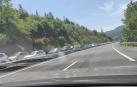 Retenciones en la autovía A-15 sentido San Sebastián.