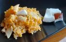 Arroz con calamares a la crema de coco