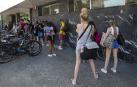 Se formaron colas en los accesos al Complejo Deportivo