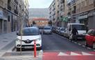 Estacionamientos en la calle Santesteban del barrio de la Txantrea.