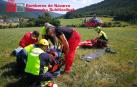 Un peregrino ha sido atendido en Zubiri con una fractura en la pierna